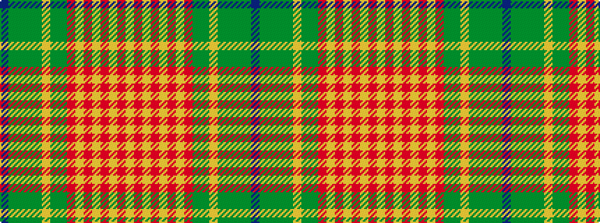 idealised woven sample of pattern BGGGGYGGRYRYRYRY
