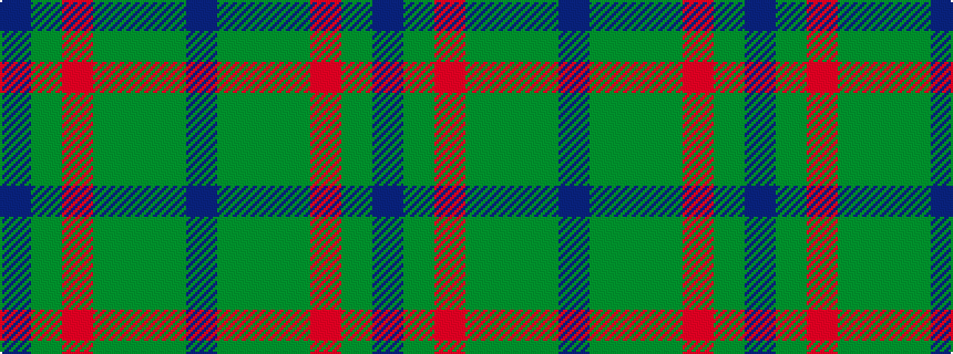 idealised woven sample of pattern BGGGRGB