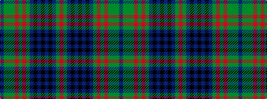 idealised woven sample of pattern BGGGRGRGBKBKBKBGR