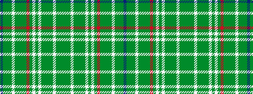 idealised woven sample of pattern BGGGWGGGGRGWGWGGGGWGGG