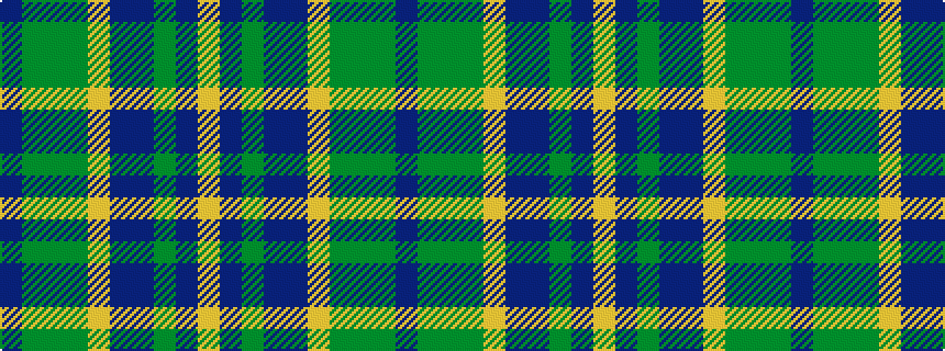 idealised woven sample of pattern BGGGYBBGBY