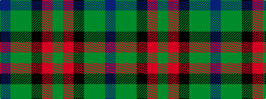 idealised woven sample of pattern BGGKRG