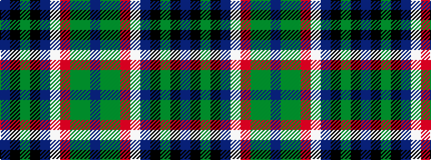 idealised woven sample of pattern BGGRWBKGKB
