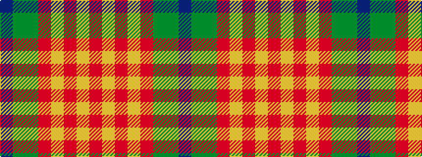idealised woven sample of pattern BGGRYRYR