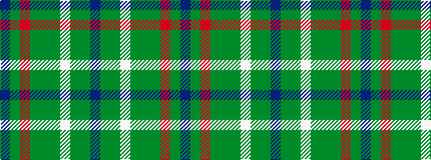 idealised woven sample of pattern BGGWGGGRGB