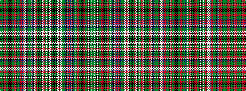 idealised woven sample of pattern BGGWGGKRWRKGGGKRKRKRKGGGKRWRKGGWGGBRKRWBWRWBWRKRBGGGGGKWBWKRWRWRKGGKGKGGKRWRWRKGGW