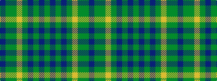 idealised woven sample of pattern BGGYGBGBG