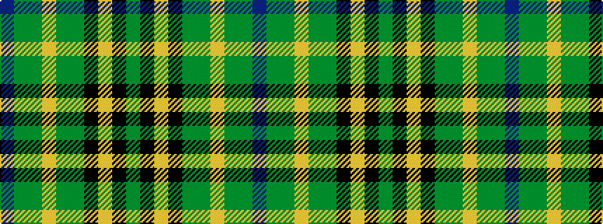 idealised woven sample of pattern BGGYGGKYKG