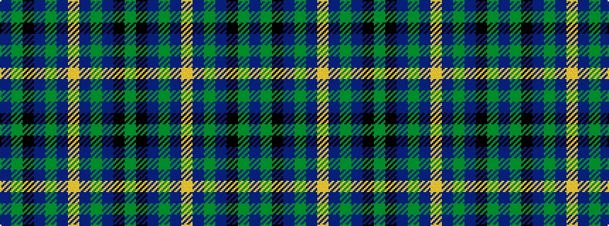 idealised woven sample of pattern BGKBGBYBGBKG