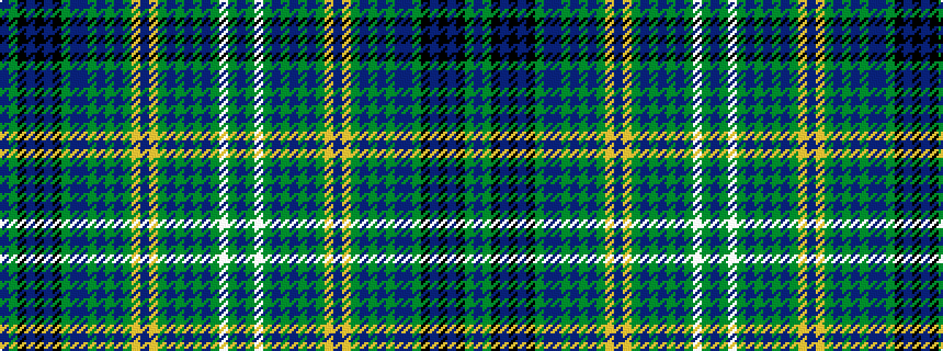 idealised woven sample of pattern BGKBKBKGBBGBGBGYBYGBGBGBGWGB
