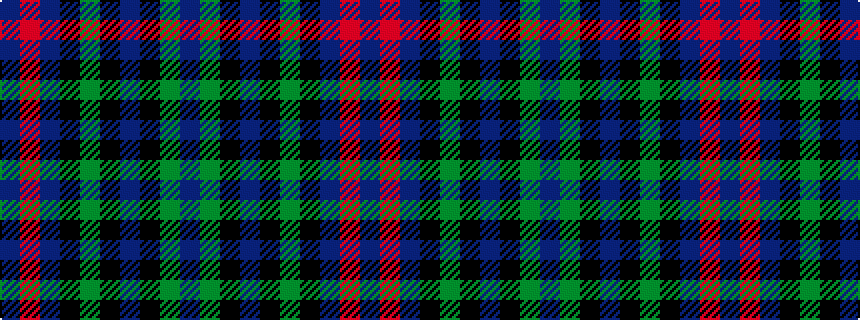 idealised woven sample of pattern BGKBKGKBRB