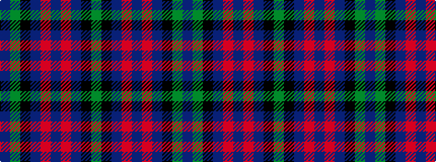 idealised woven sample of pattern BGKBRBRBKG