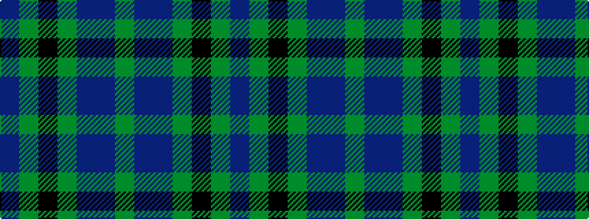 idealised woven sample of pattern BGKGBBG