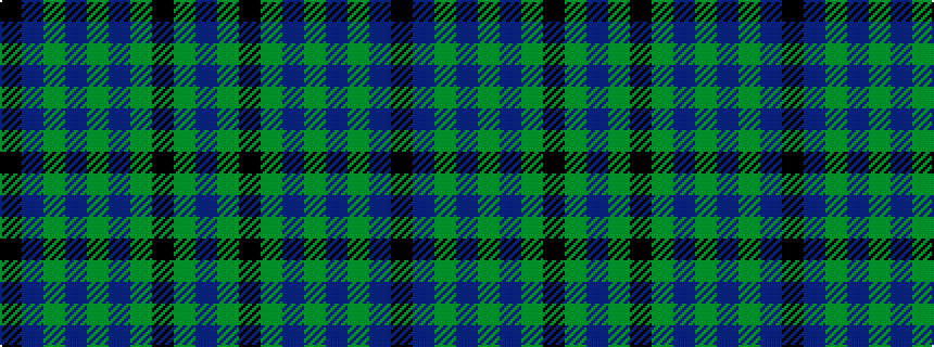 idealised woven sample of pattern BGKGBGBGBK