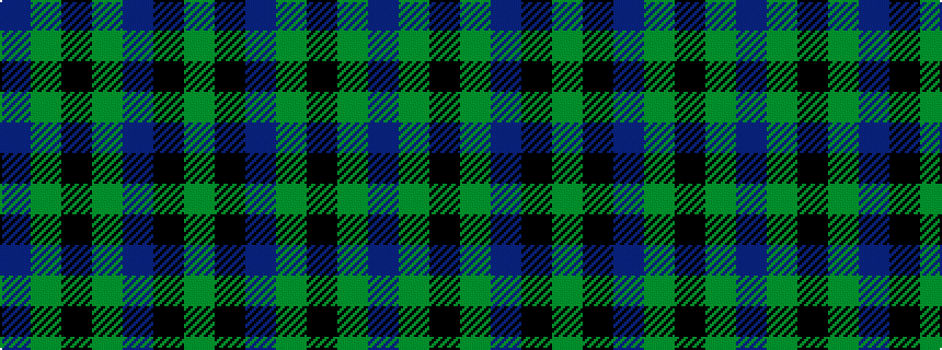 idealised woven sample of pattern BGKGBKG