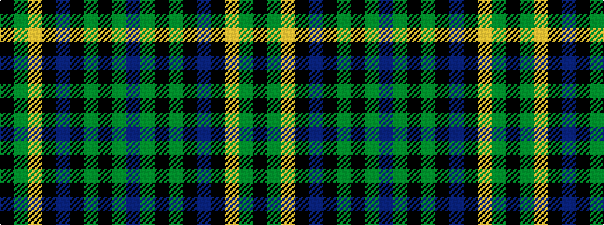 idealised woven sample of pattern BGKGKBKYGK