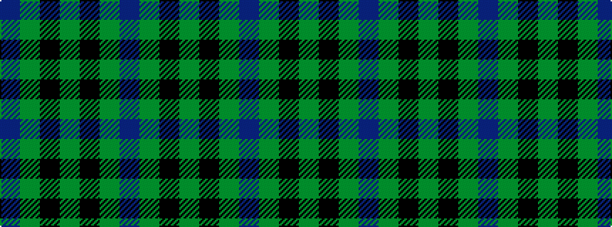 idealised woven sample of pattern BGKGKGB