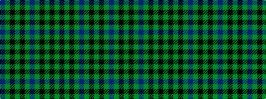 idealised woven sample of pattern BGKGKGBGKGKG