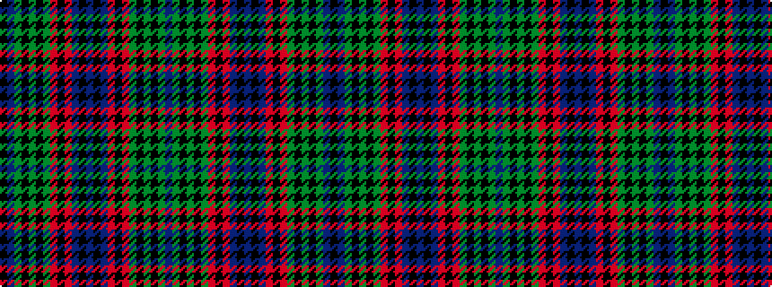 idealised woven sample of pattern BGKGKGRKRBKBKBRKRGKGKGBK