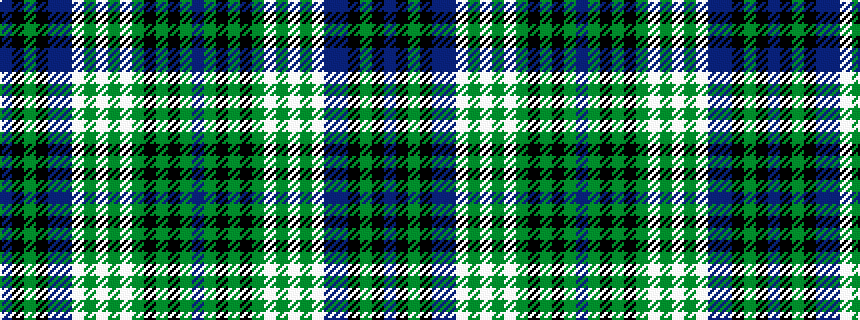 idealised woven sample of pattern BGKGKGWGWGWBBKGKB