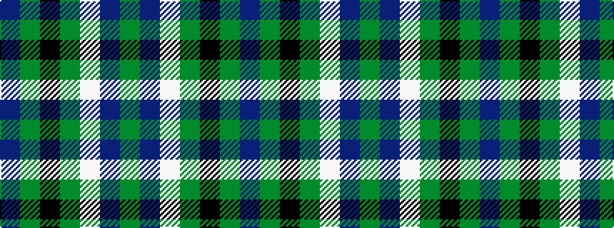 idealised woven sample of pattern BGKGWBG