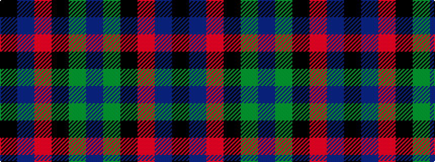 idealised woven sample of pattern BGKRBK