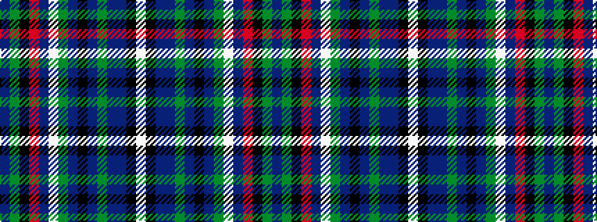 idealised woven sample of pattern BGKRBWGBKBGBBKW