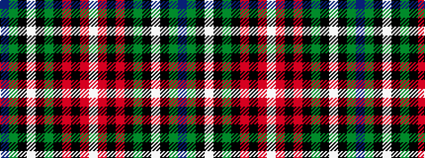 idealised woven sample of pattern BGKWKGKRKRW