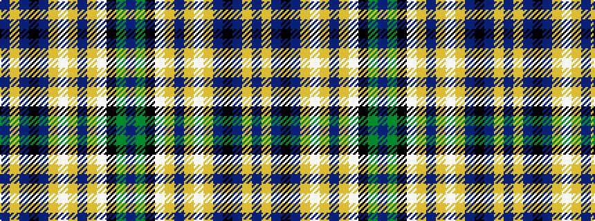 idealised woven sample of pattern BGKWYBYWYBKBYB