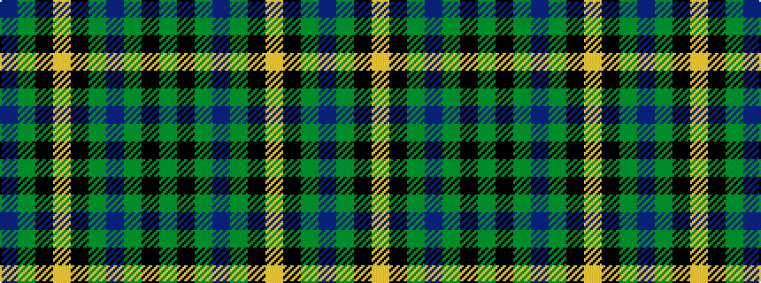 idealised woven sample of pattern BGKYKGBGKG