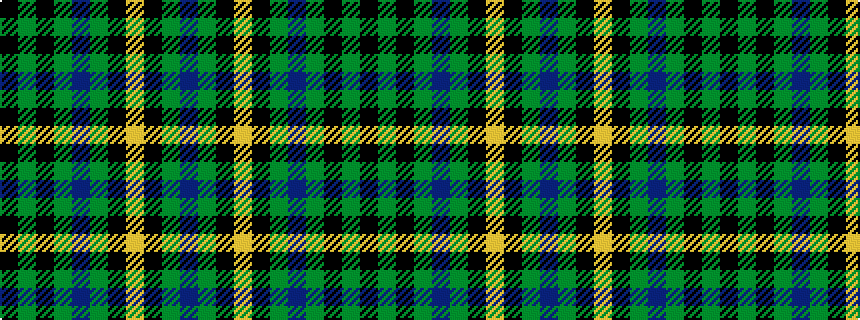 idealised woven sample of pattern BGKYKGBGKGK
