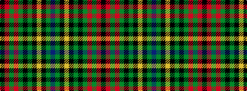 idealised woven sample of pattern BGKYKGKGRGRK