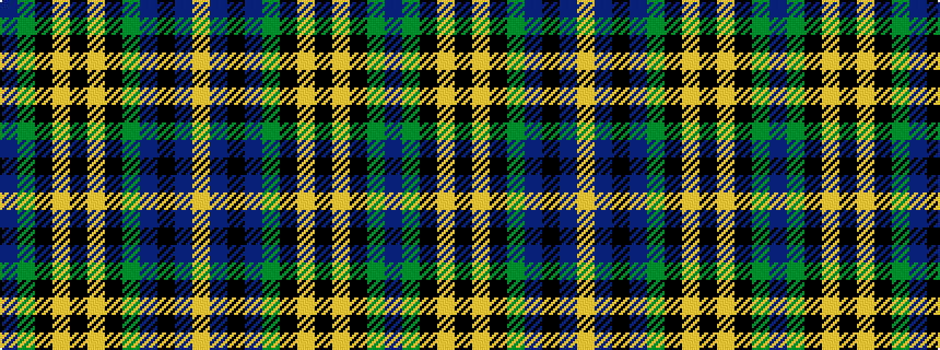 idealised woven sample of pattern BGKYKYKGBKBY