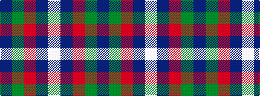 idealised woven sample of pattern BGRBW