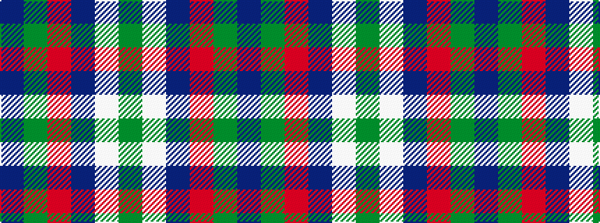 idealised woven sample of pattern BGRBWG