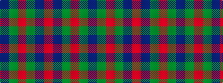 idealised woven sample of pattern BGRGBR