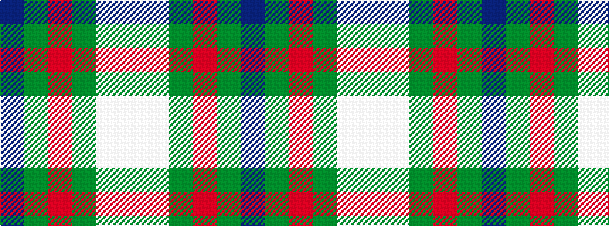 idealised woven sample of pattern BGRGWW