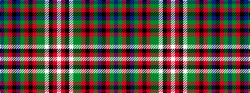idealised woven sample of pattern BGRKBGRKRGGWKRW