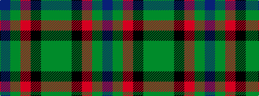 idealised woven sample of pattern BGRKGG