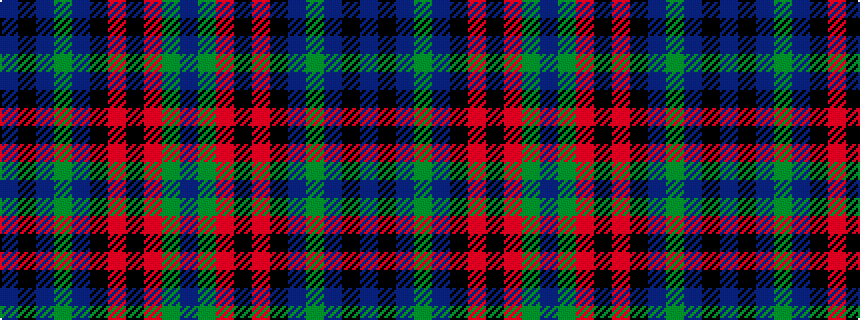 idealised woven sample of pattern BGRKRKBGBKB