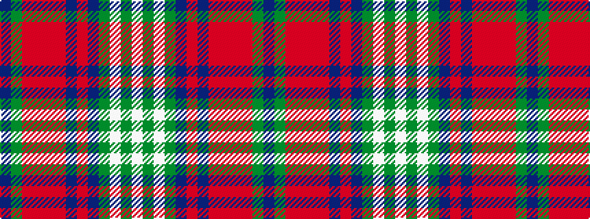 idealised woven sample of pattern BGRRRRBRBGWGW