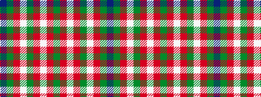 idealised woven sample of pattern BGRWGRWRG