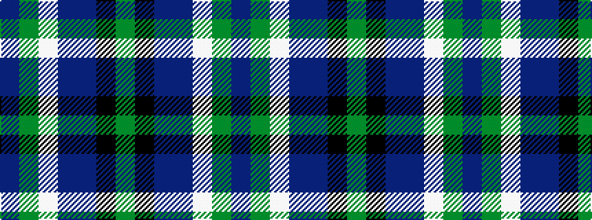 idealised woven sample of pattern BGWBBKG