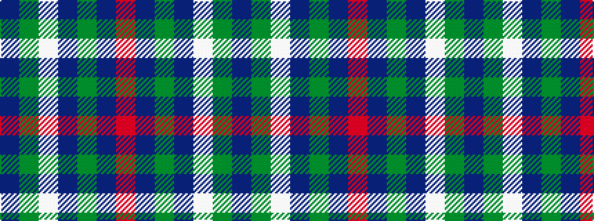 idealised woven sample of pattern BGWBGBR