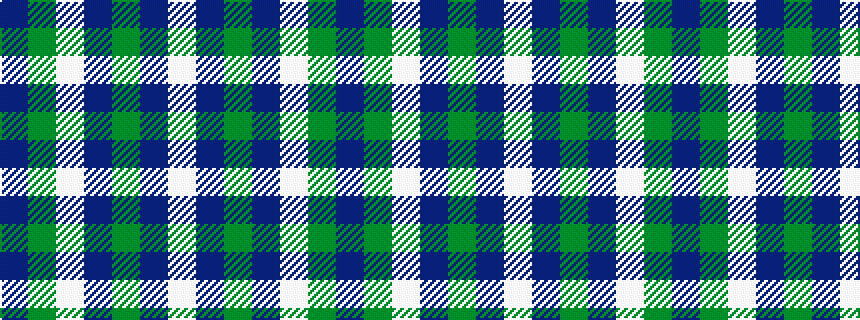 idealised woven sample of pattern BGWBGBW