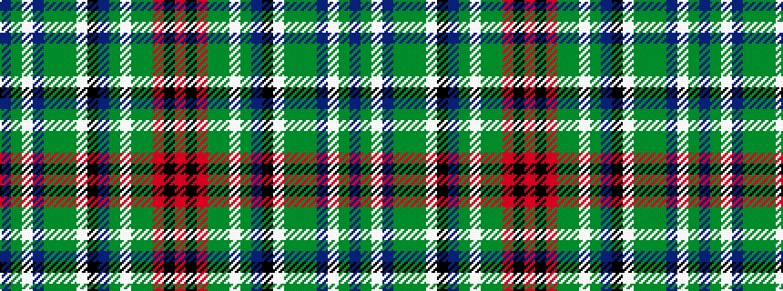 idealised woven sample of pattern BGWBGGGWKBGWGGRKR