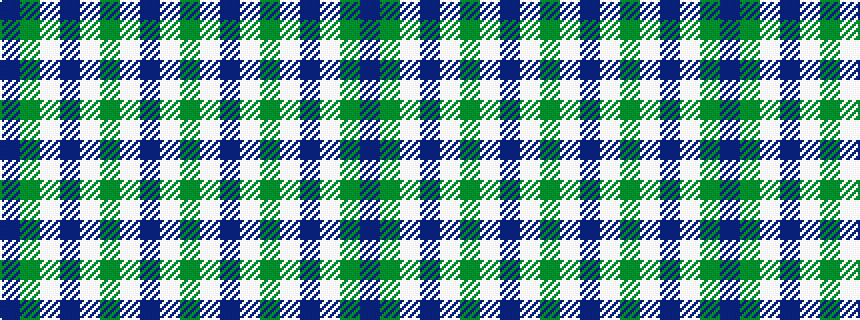 idealised woven sample of pattern BGWBWGWBWG