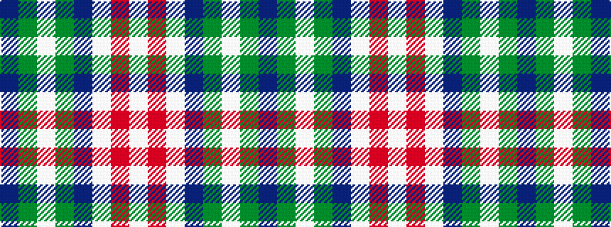 idealised woven sample of pattern BGWGBWRW