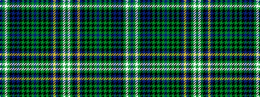 idealised woven sample of pattern BGWGKBKBKGKGKGBGKGKGKBYBKGWG