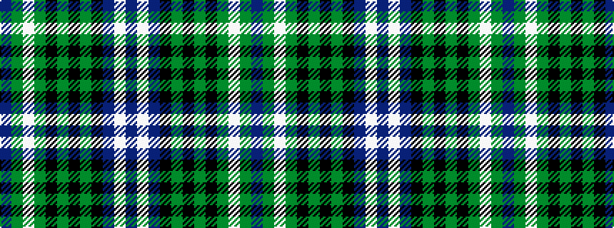 idealised woven sample of pattern BGWGKGKGKBWB